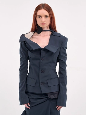 Deconstructed Blazer (12360062303-BLUE)