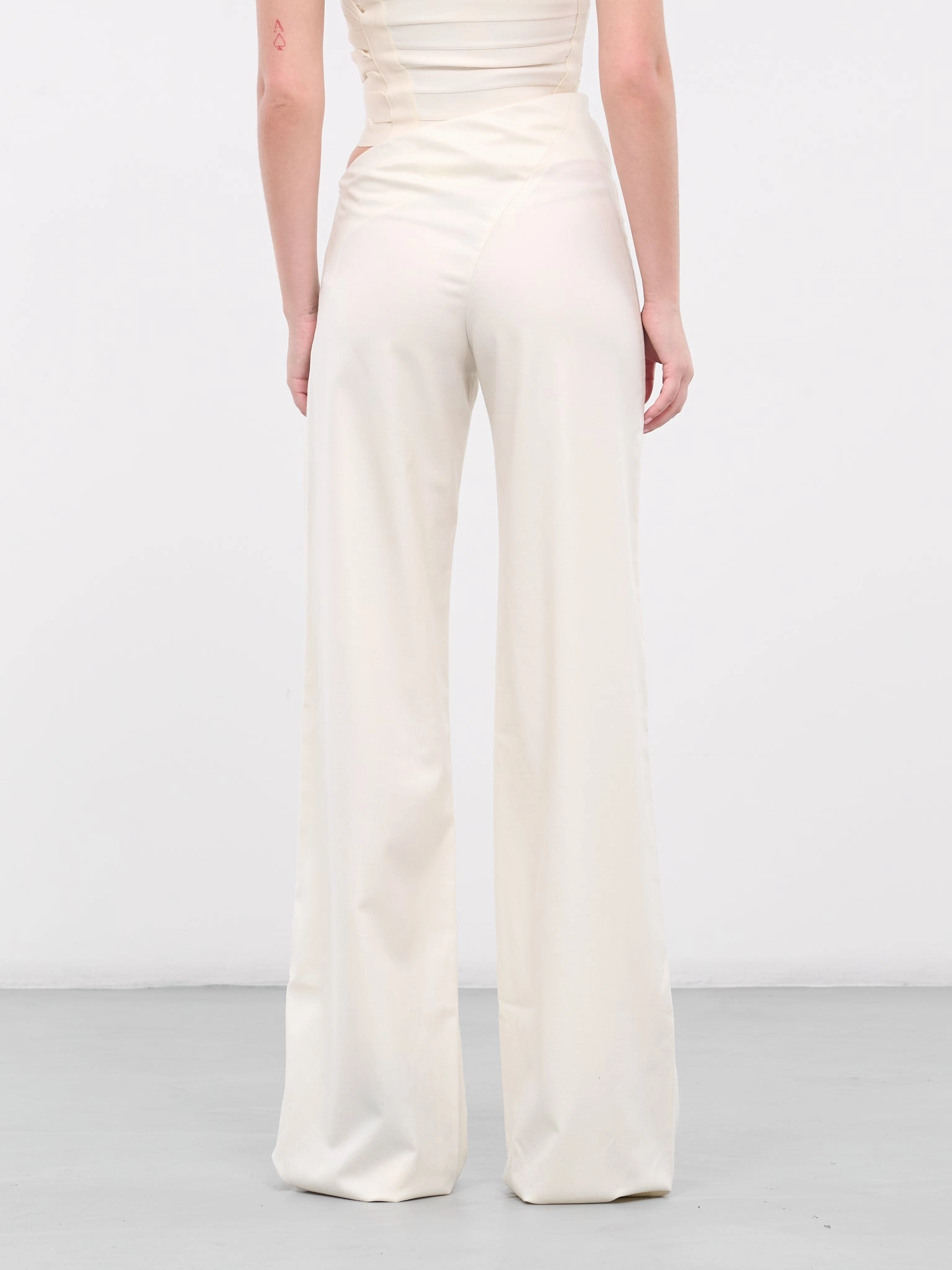 Diagonal Trousers (TR-W02-WHITE)