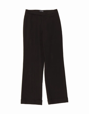 DOCKERS Womens Straight Casual Trousers US 4 Small W28 L31 Black Polyester
