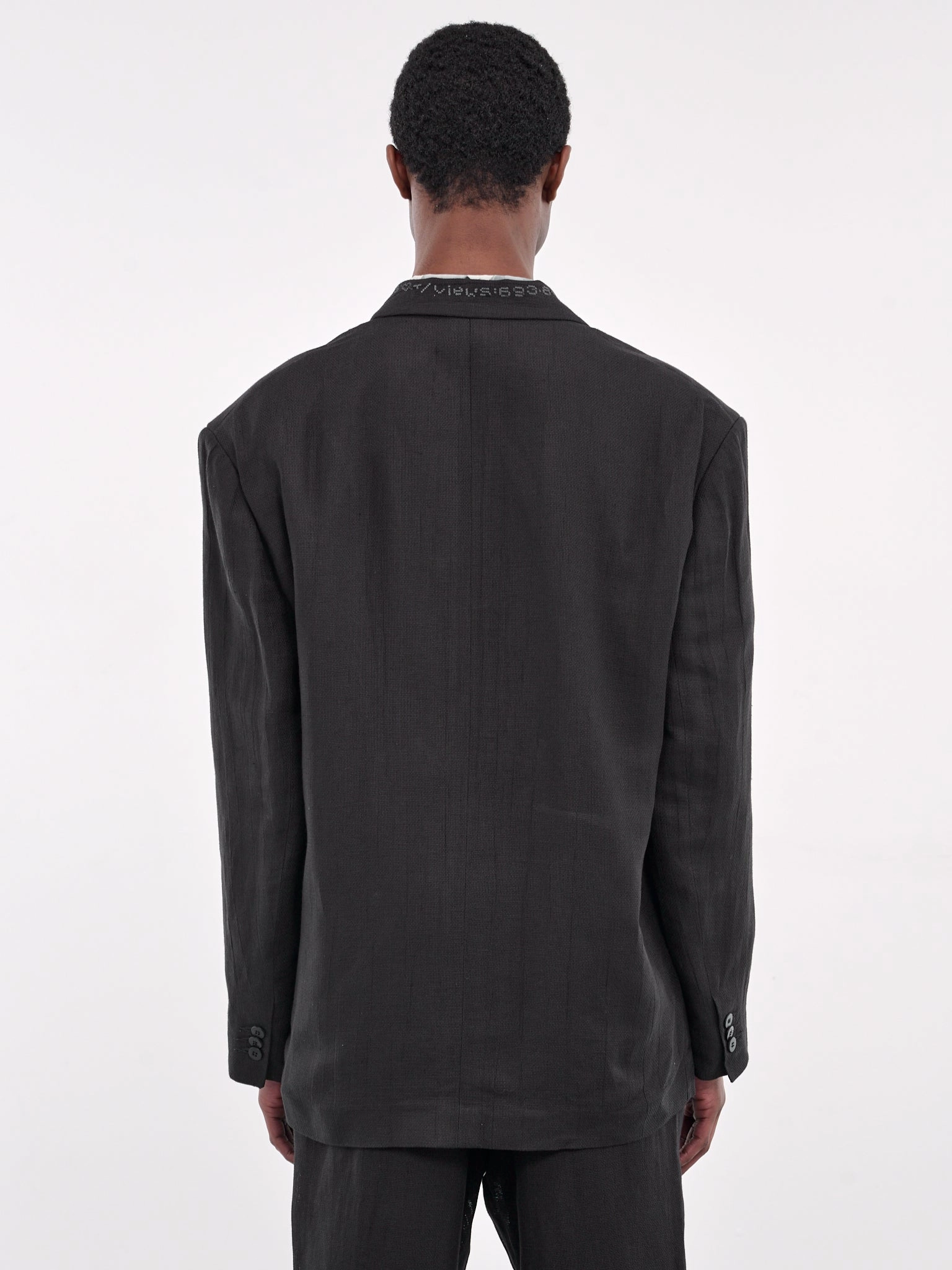 Double-Breasted Blazer (T78016910-LU10-BLACK)
