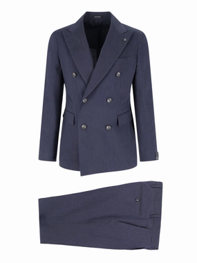 Double-Breasted Suit – Navy