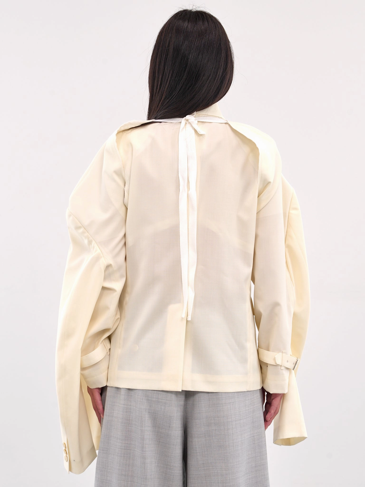 Double Sleeve Blazer (GO-J040-OFF-WHITE)