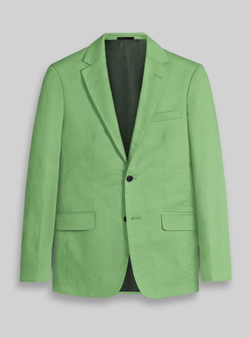 Easter Green Napoli Stretch Light Weight Cotton Suit