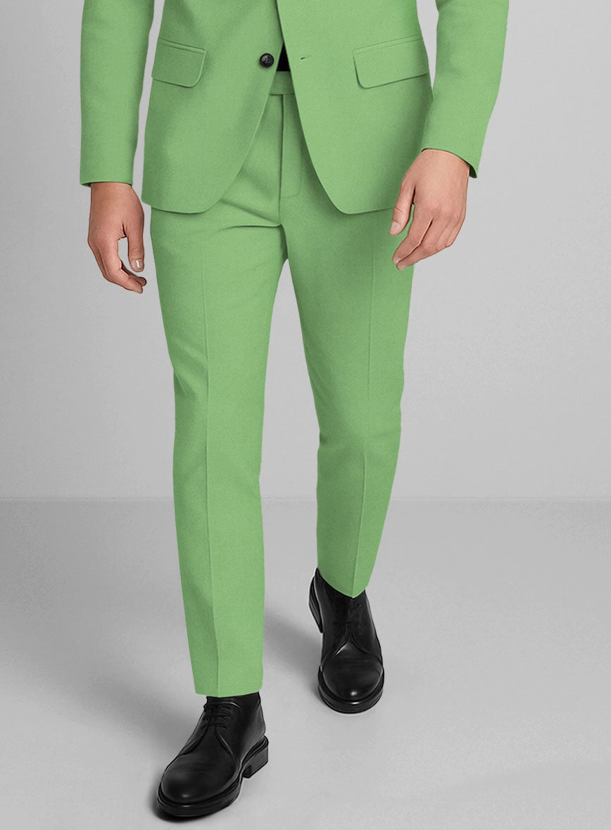 Easter Green Napoli Stretch Light Weight Cotton Suit