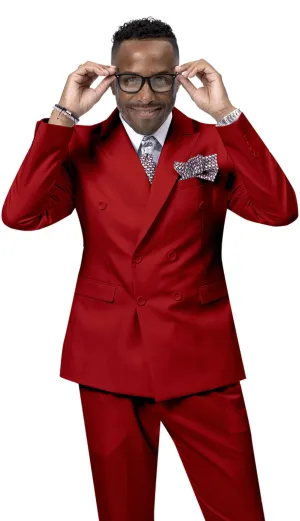 EJ Samuel M2772-RED Mens Suit
