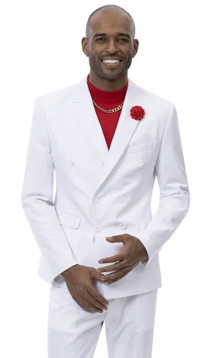 EJ Samuel M2772-WHT Mens Suit