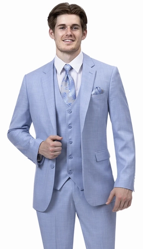 EJ Samuel M18022-SKY Mens Suit
