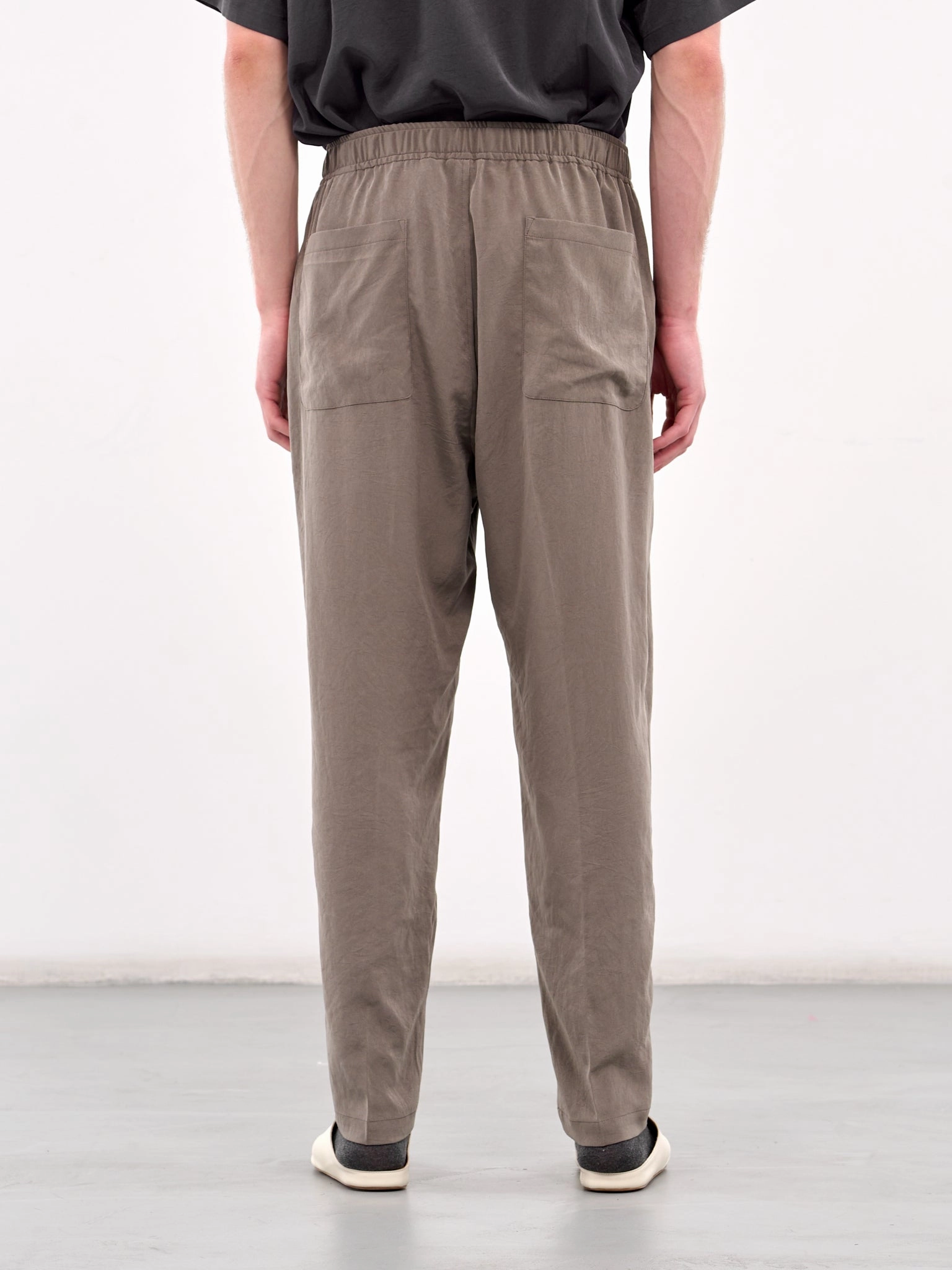 Elasticated Drawstring Trousers (RM251-026-TAUPE)