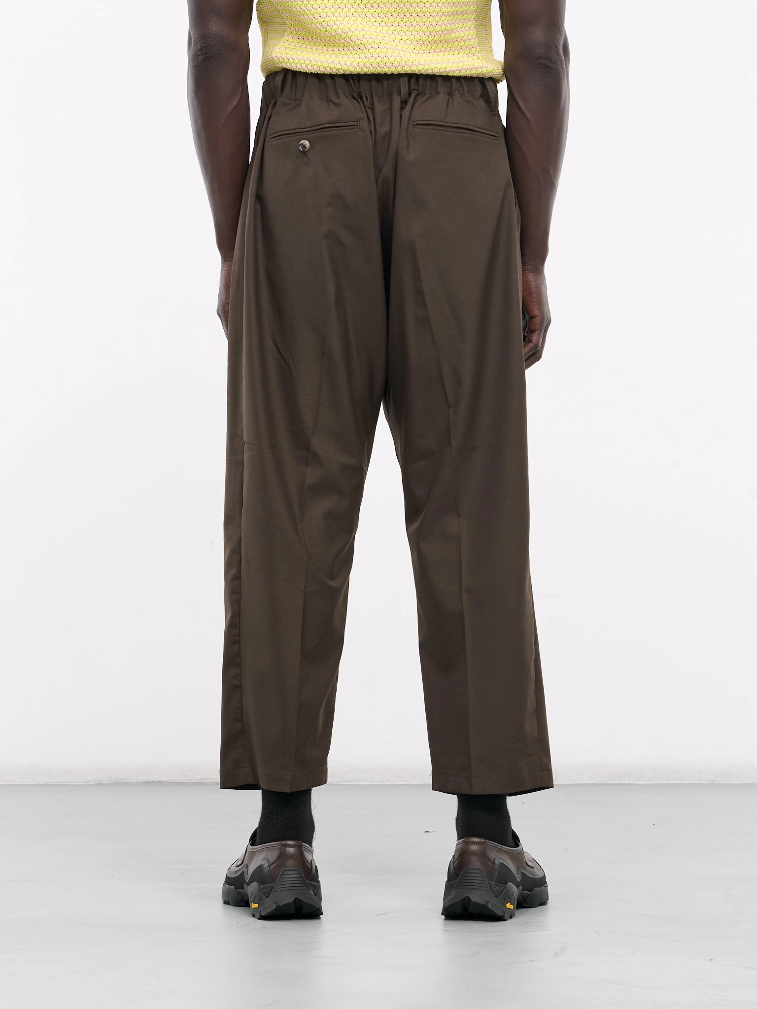Elasticated Trousers (SLEC-BTTW-BRW-BROWN)