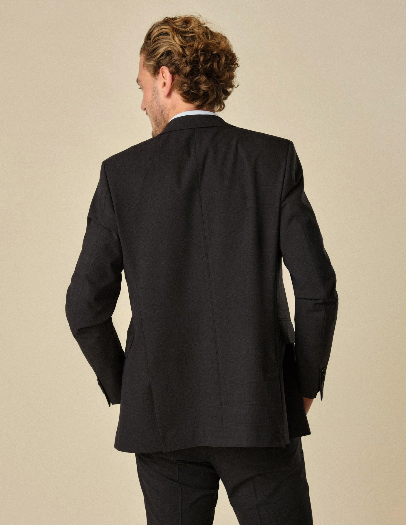Essential Blazer Slim Black Check