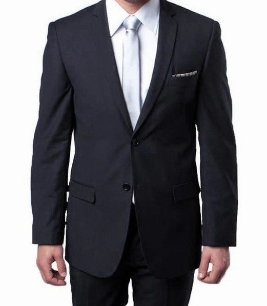 Essential Elegance Collection: Men's Two-Piece Suit Slim Fit with Notch Lapel In Charcoal - Slim Fit