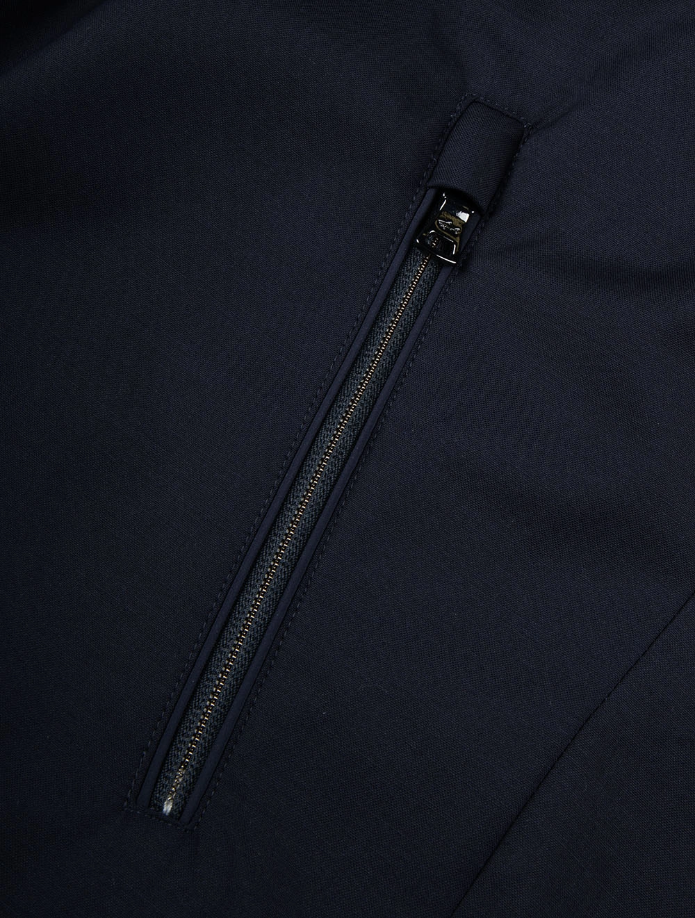 Full Zip Hybrid with Loro Piana Navy