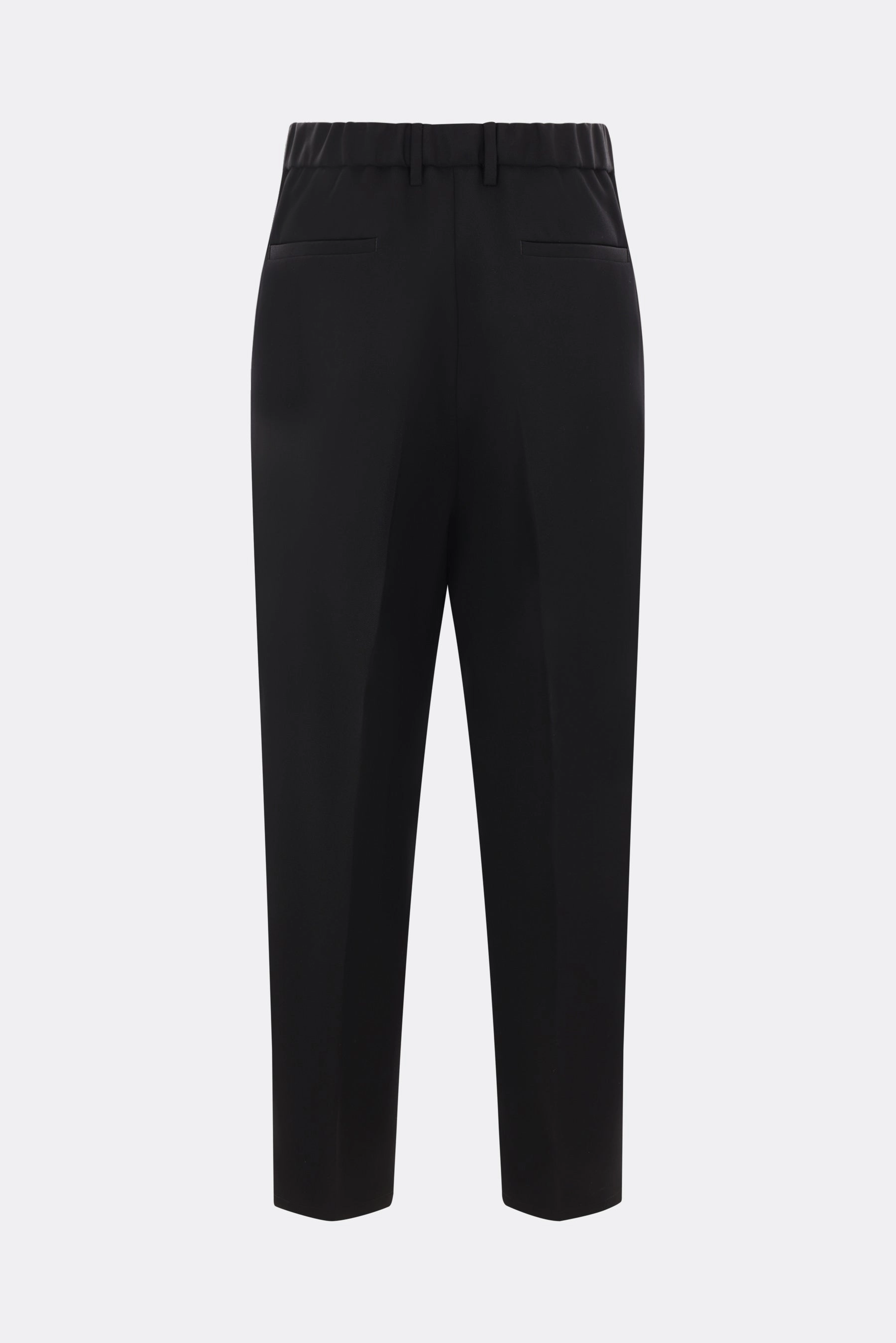gabardine cropped trousers