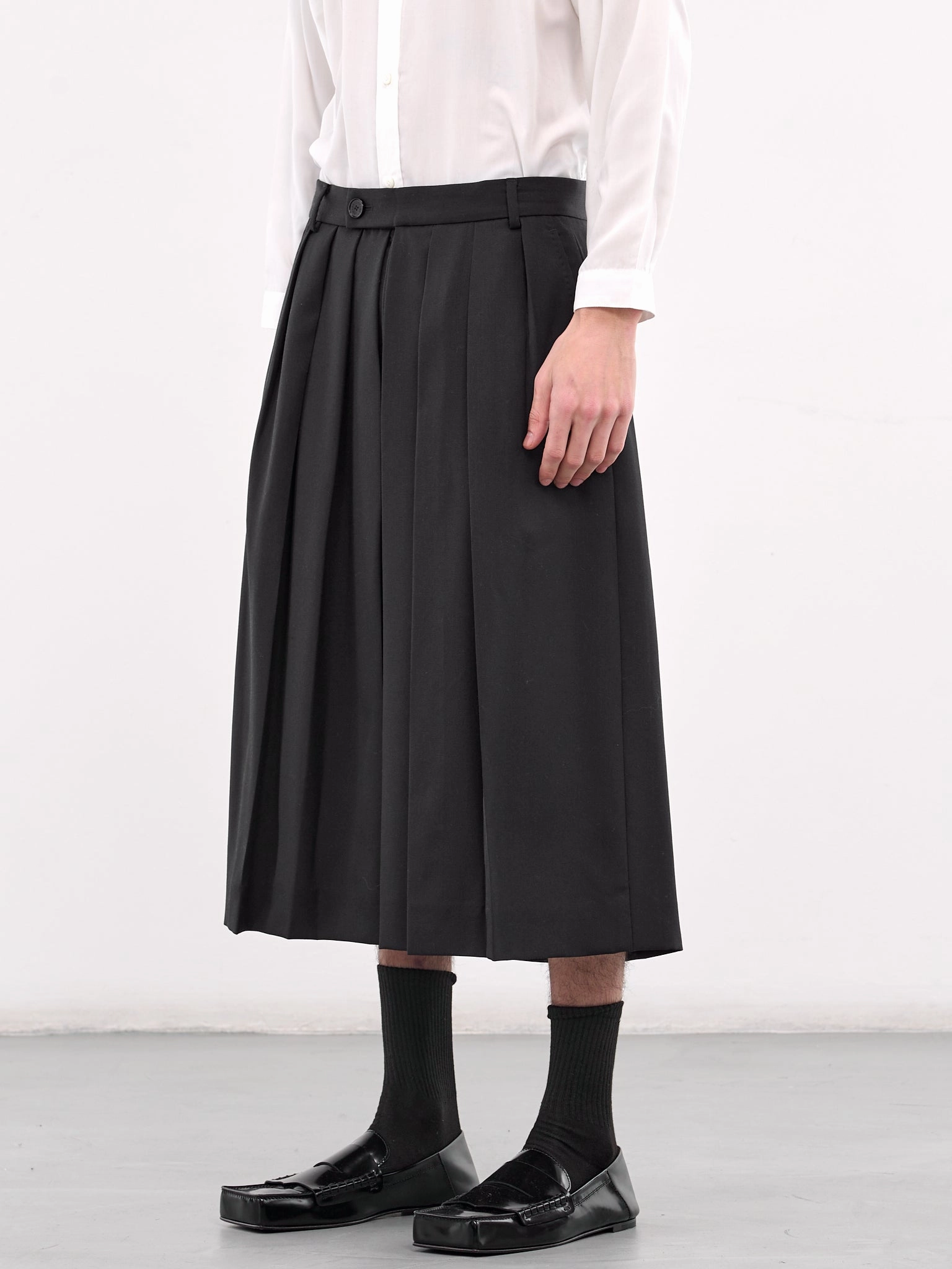 Gabardine Hakama Pants (U251-P007-W033-NAVY)