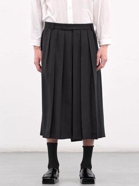 Gabardine Hakama Pants (U251-P007-W033-NAVY)