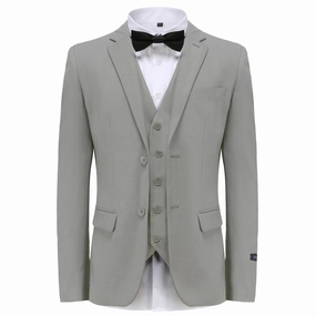 GINO VITALE SUIT/M3OO/LT GRAY
