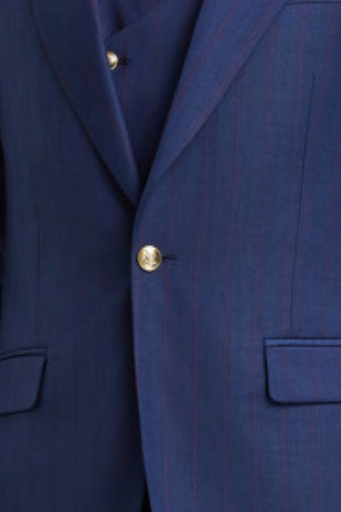 Glitzern Collection: Men's Navy Plaid Hybrid Fit 3 Piece Suit