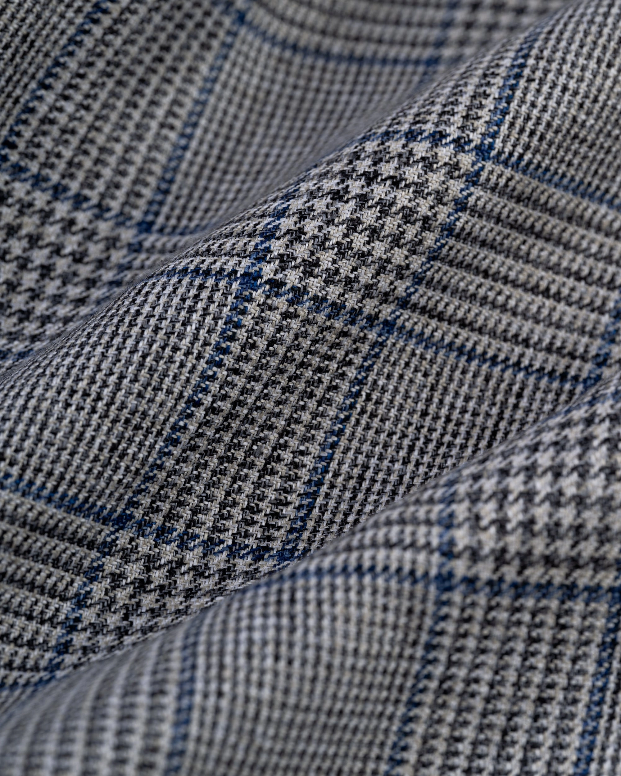 GREY/BLUE GLENPLAID SPORT COAT - TRIM FIT