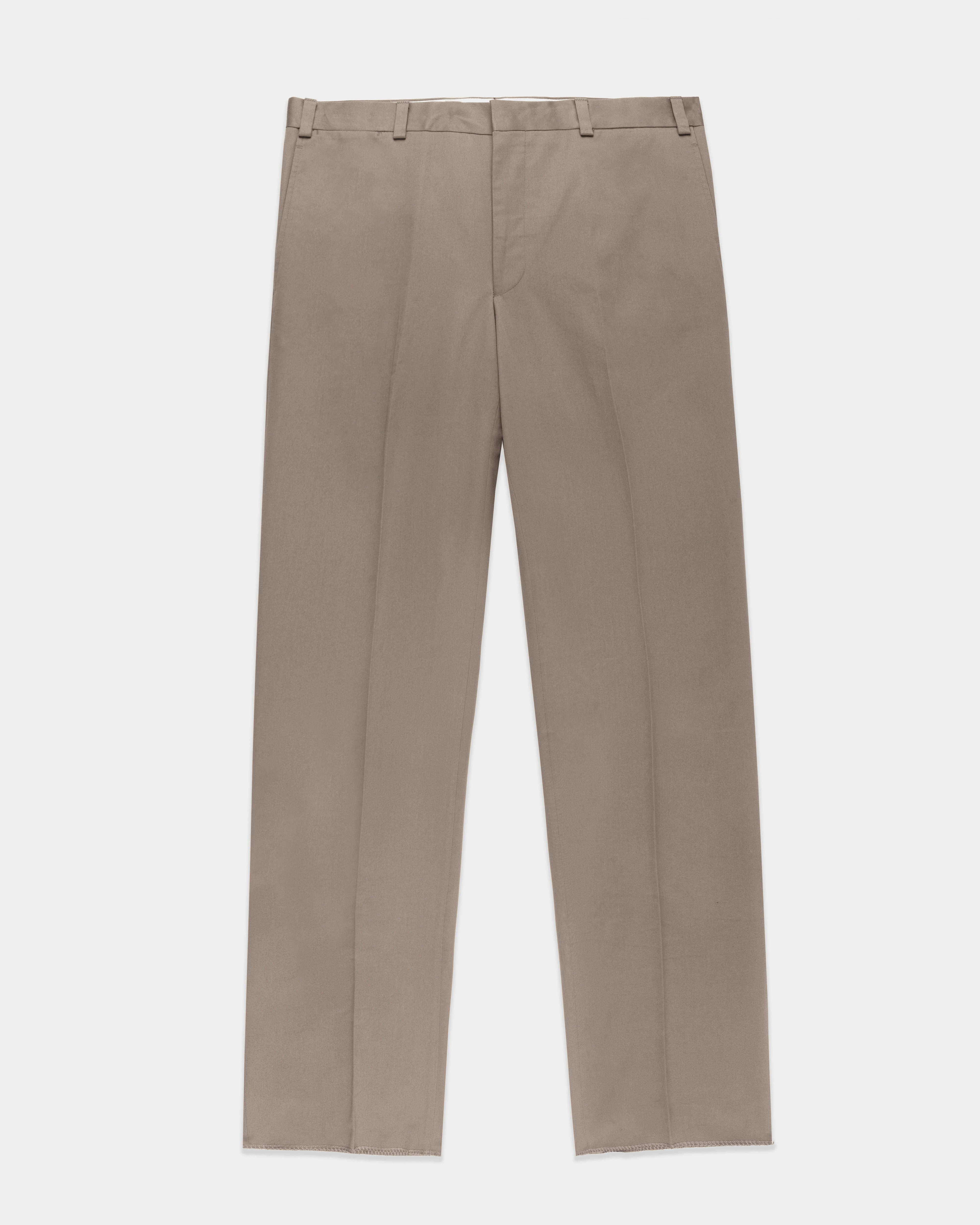 GREY COTTON DRILL CLOTH TROUSER