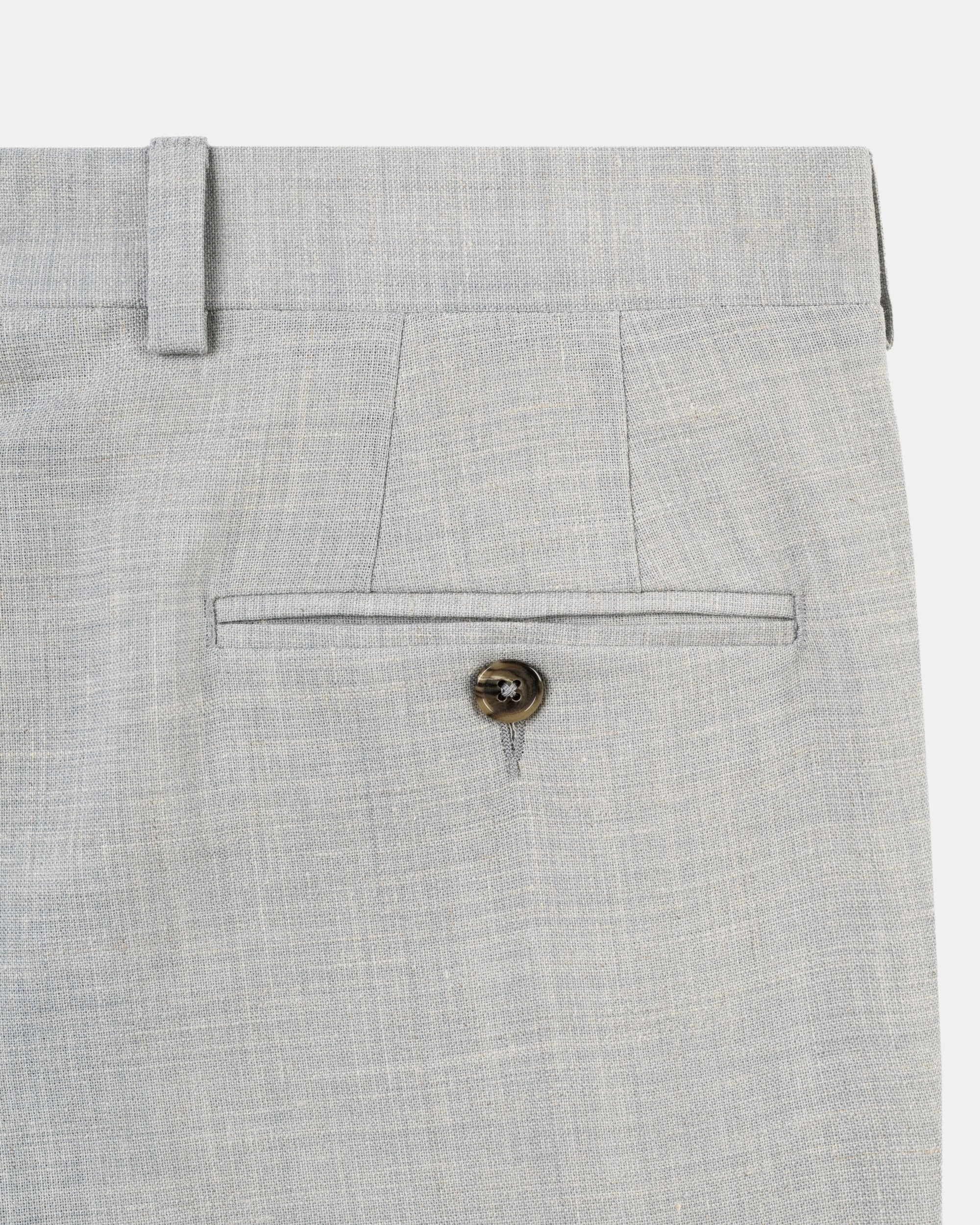 GREY CRASH LINEN TROUSERS