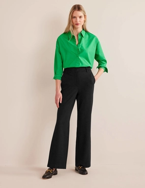 Hampshire Flared Pants-Black