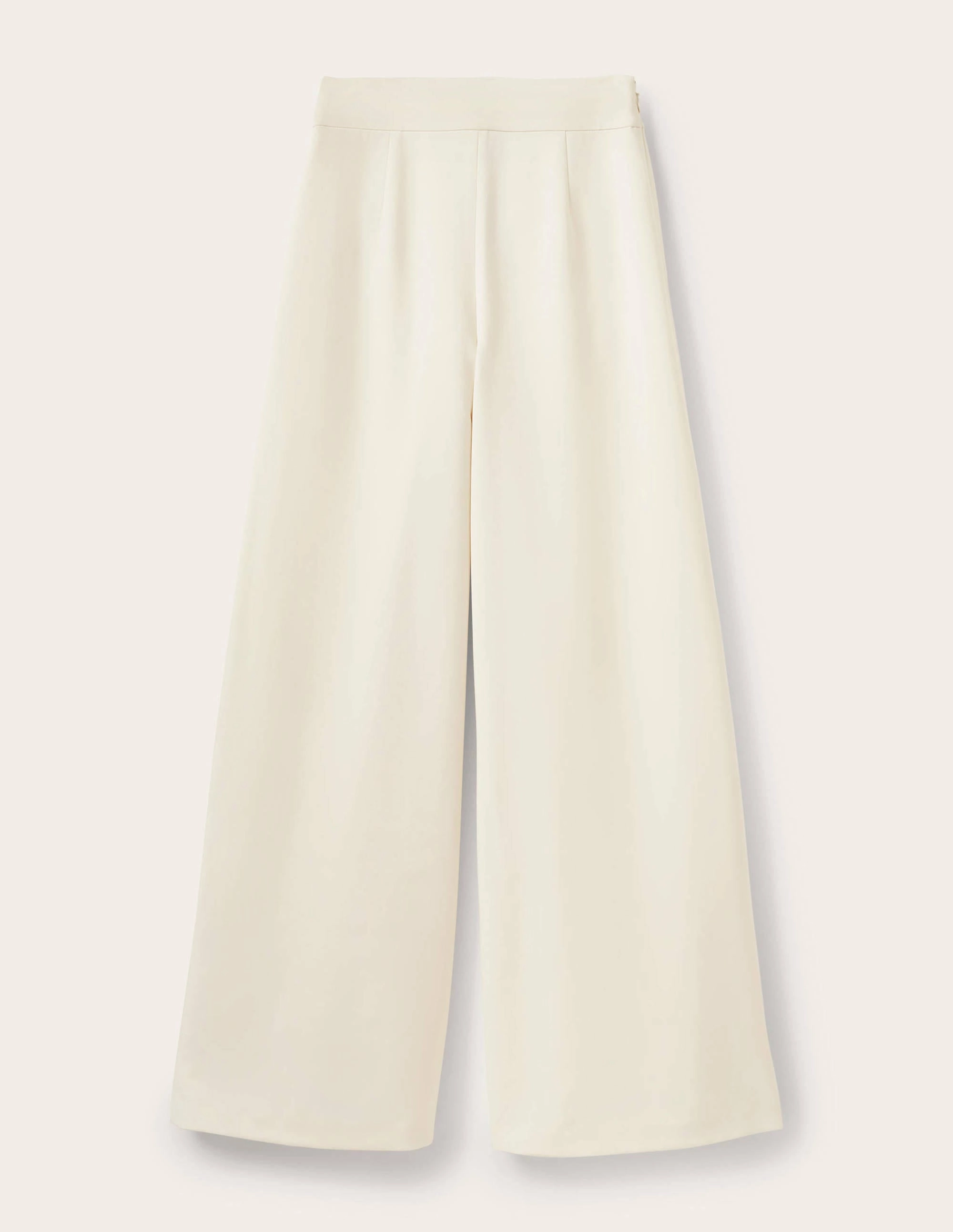 High Waisted Palazzo Pants-Ivory