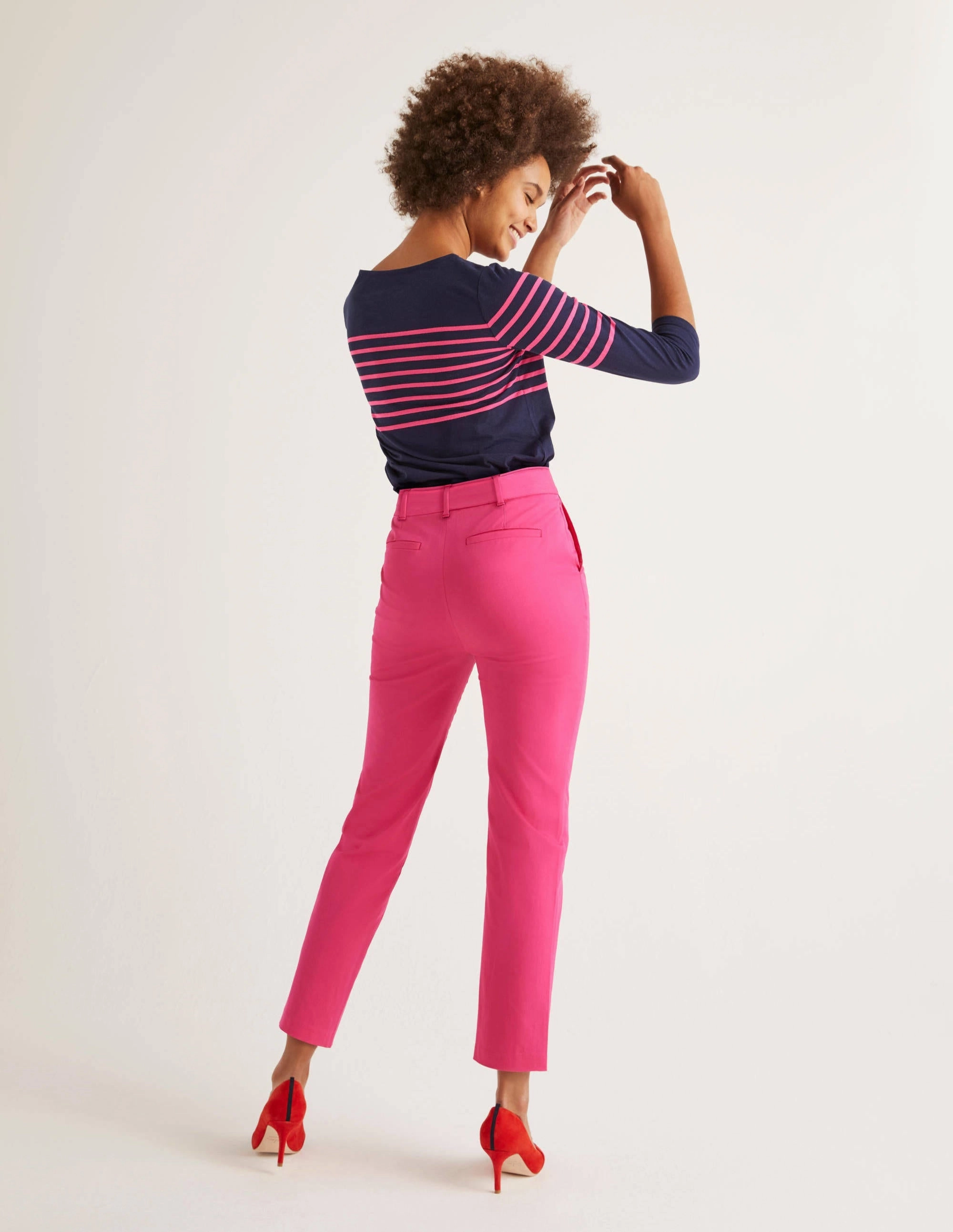 Highbury Tie Waist Pants-Pop Pansy
