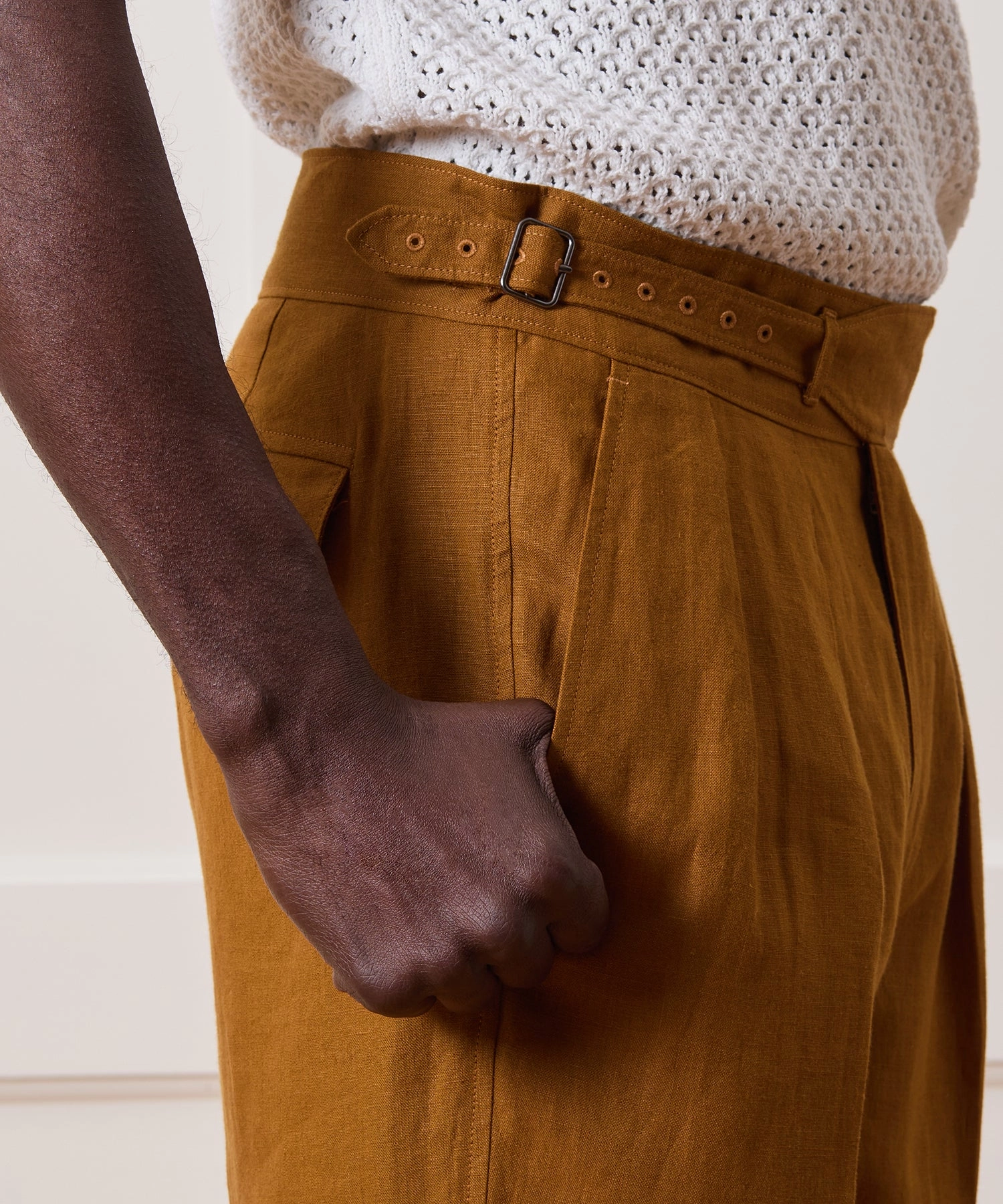 Irish Linen Gurkha Trouser