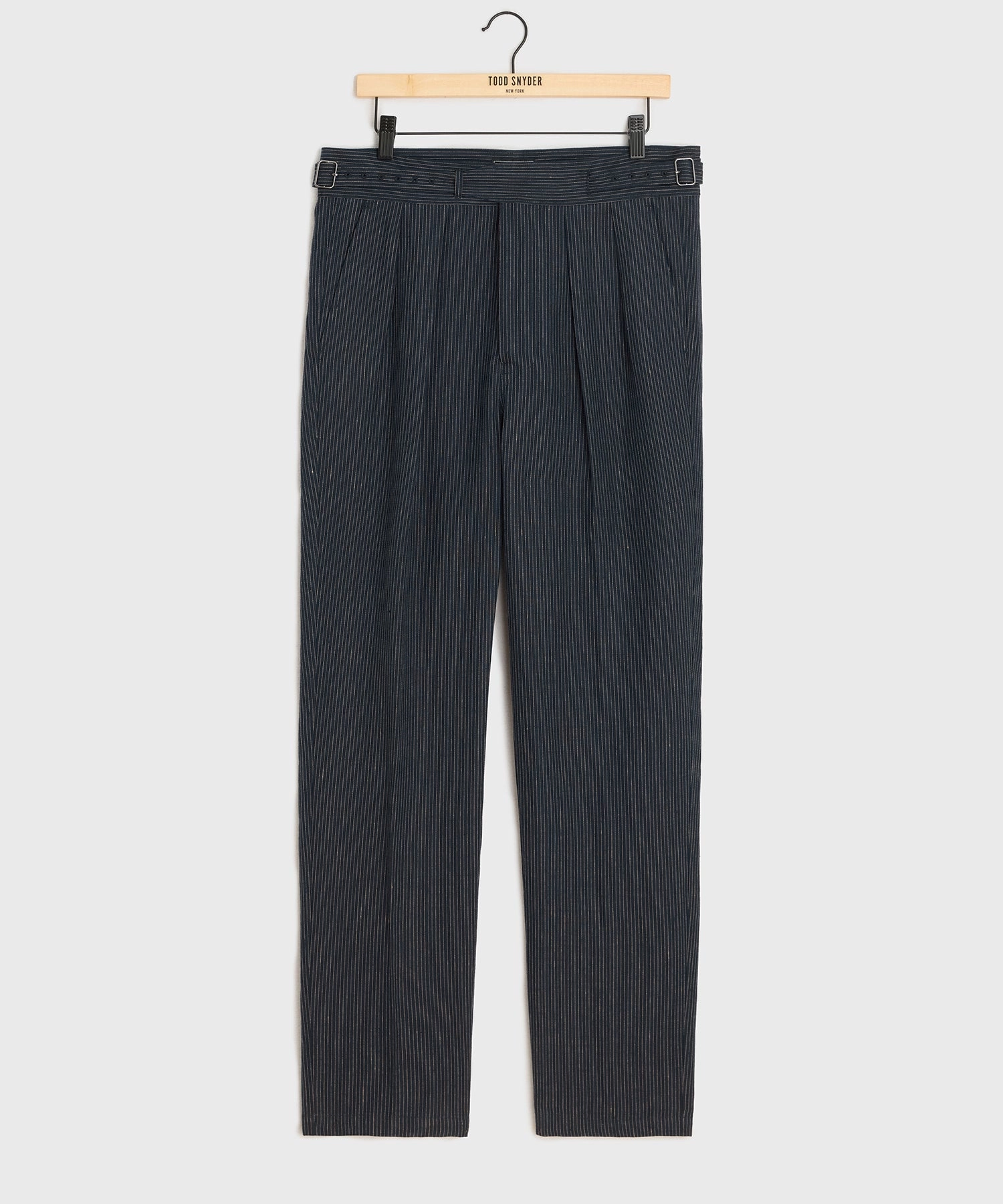 Irish Linen Striped Gurkha Trouser