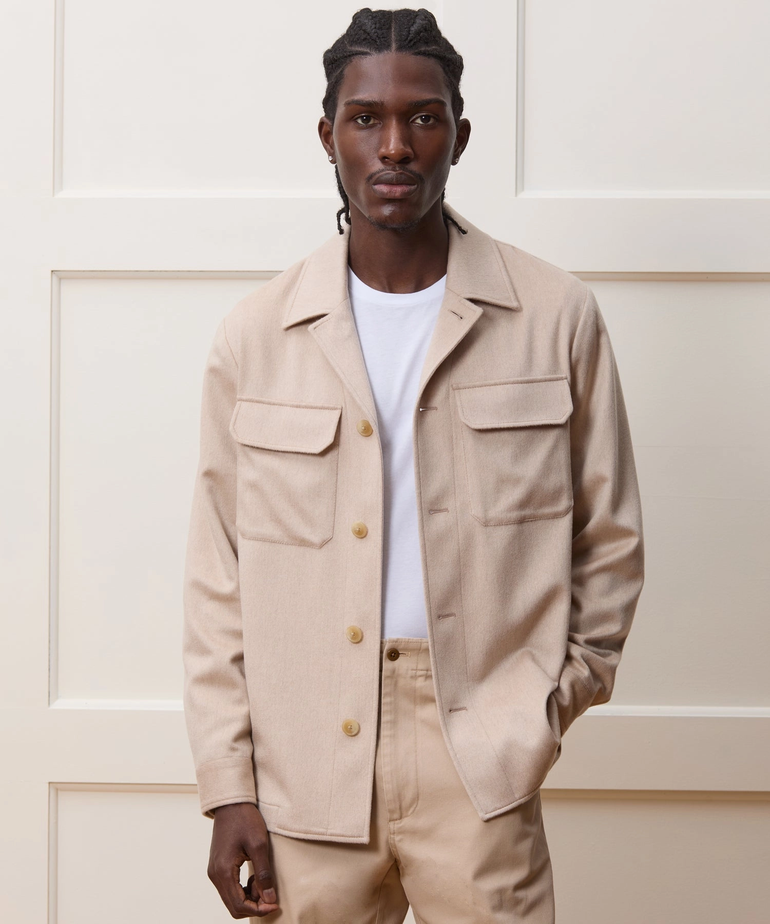 Italian Cashmere Shirt Jacket