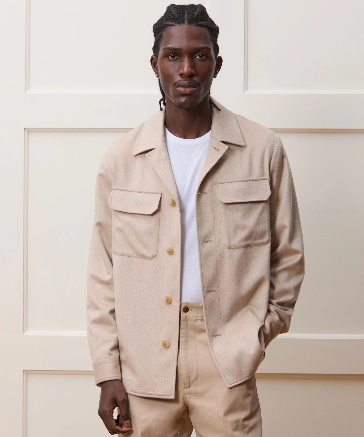Italian Cashmere Shirt Jacket