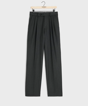 Italian Cavalry Twill Wythe Trouser in Charcoal