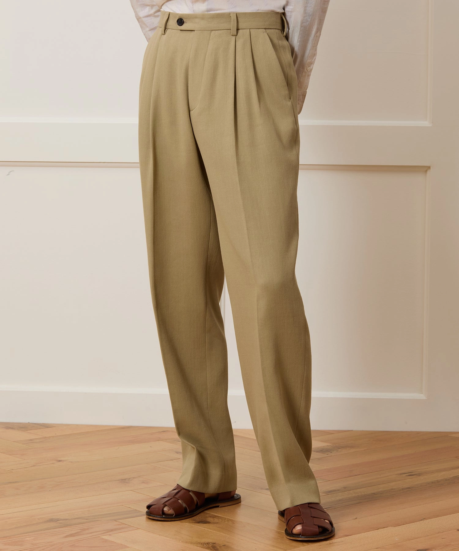 Italian Cotton Crepe Wythe Trouser