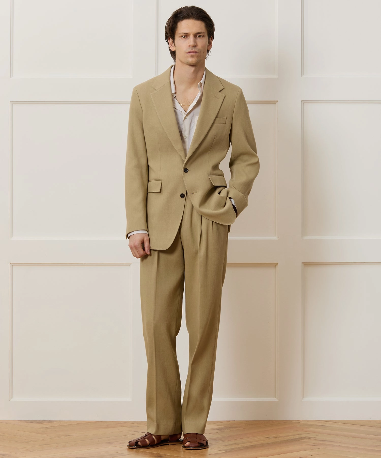 Italian Cotton Crepe Wythe Trouser