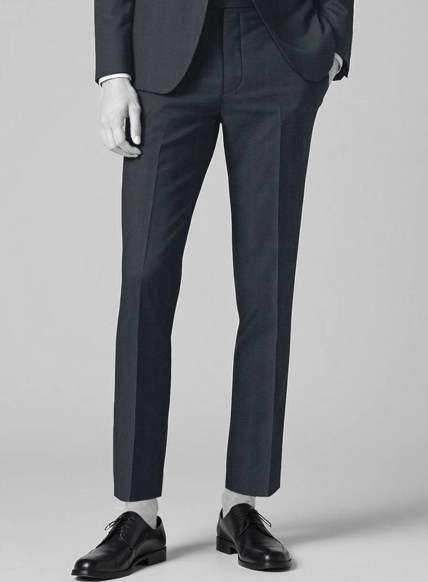 Italian Cotton Wool Herringbone Piati Suit