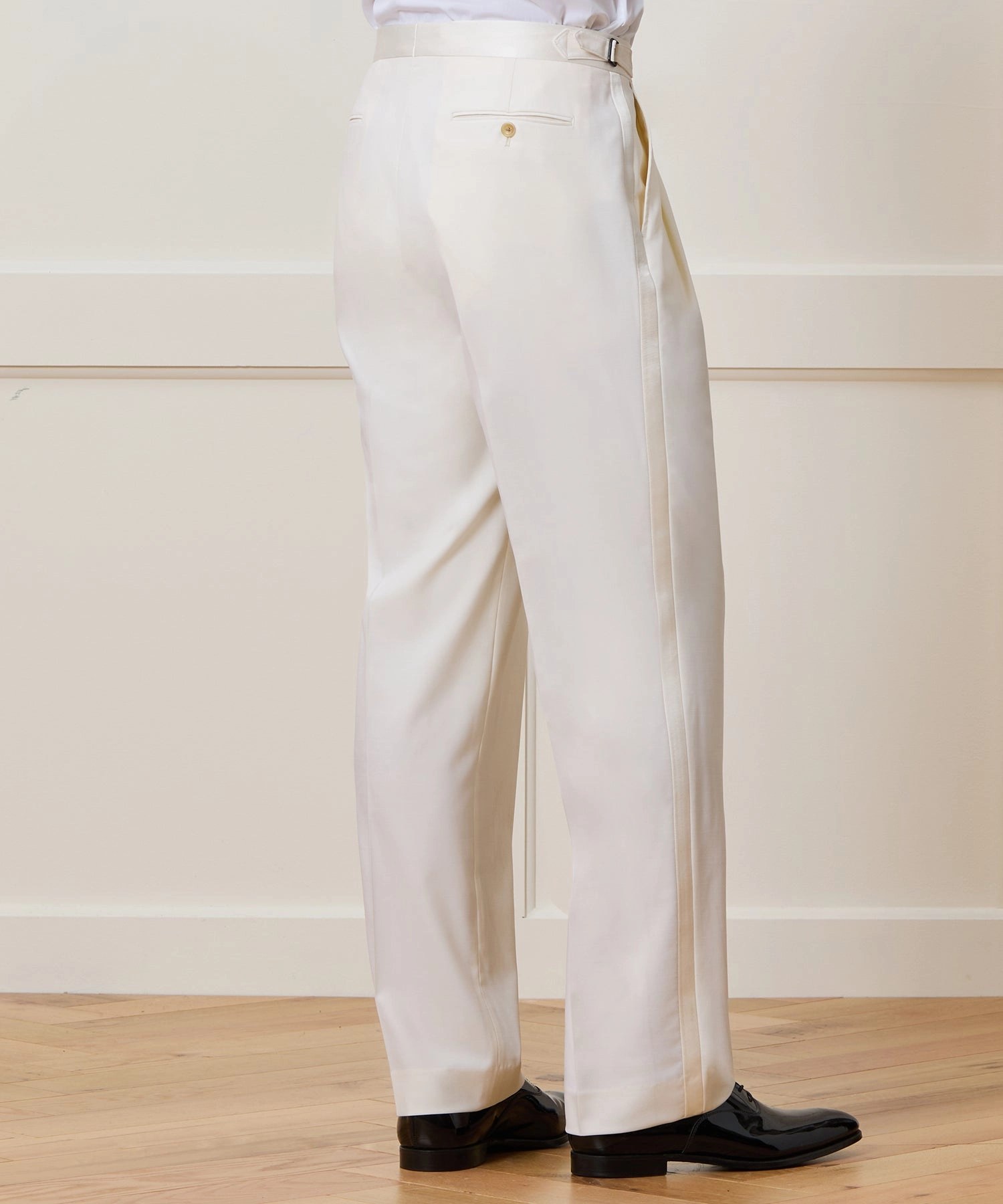 Italian Wool Relaxed Tuxedo Trouser