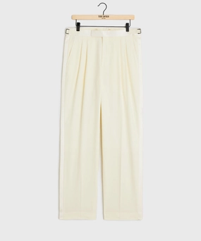 Italian Wool Relaxed Tuxedo Trouser