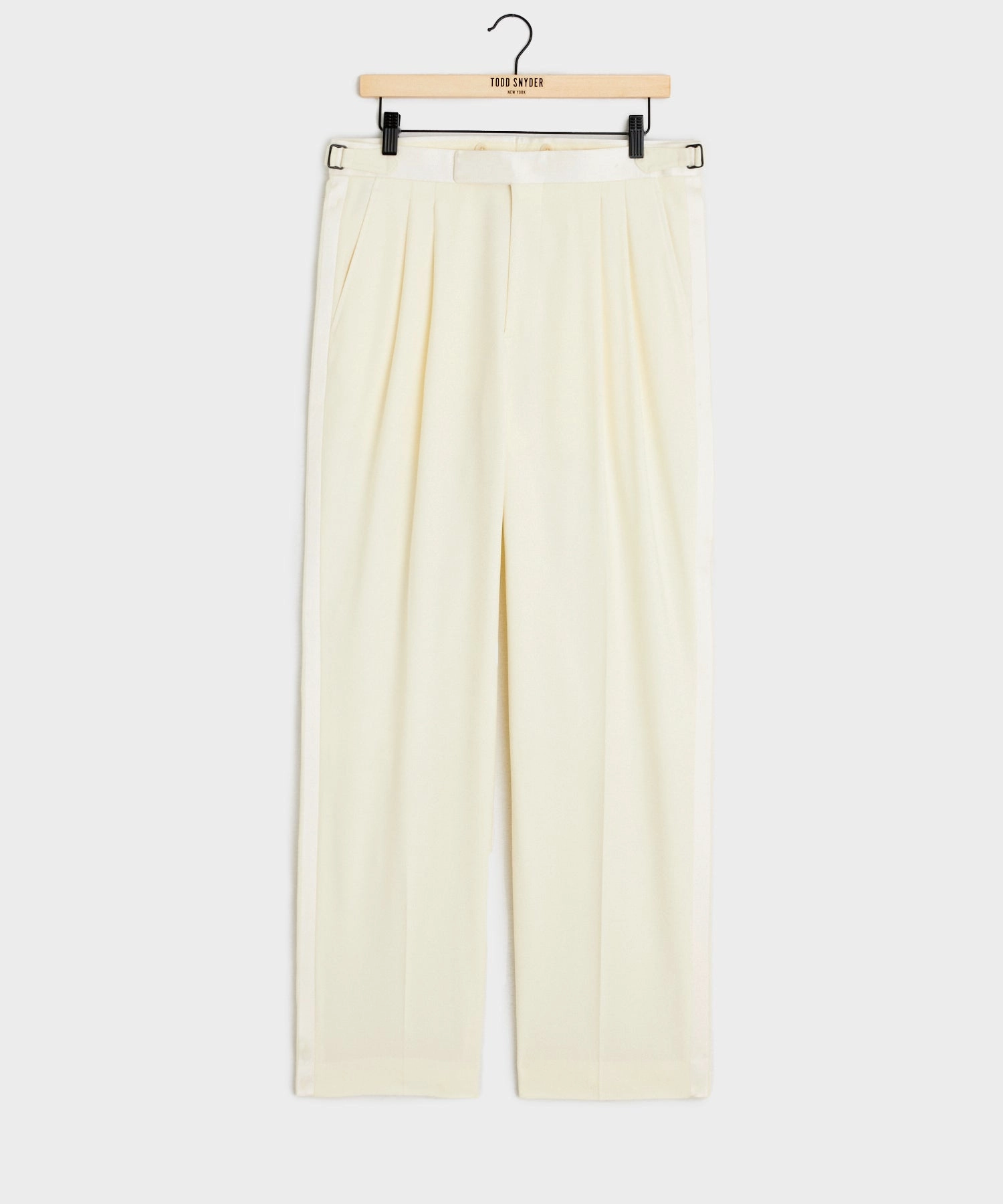 Italian Wool Relaxed Tuxedo Trouser