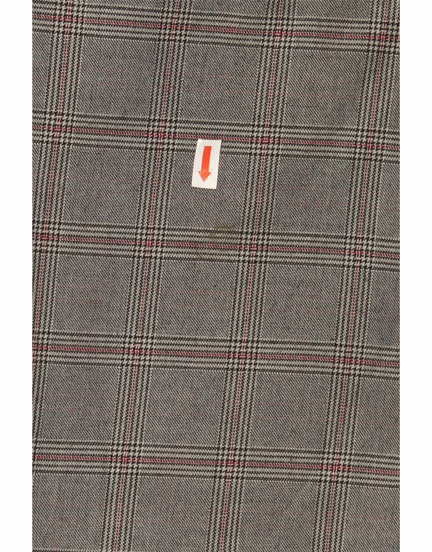 JULES Womens Slim Cropped Trousers EU 36 Small W28 L25 Grey Check