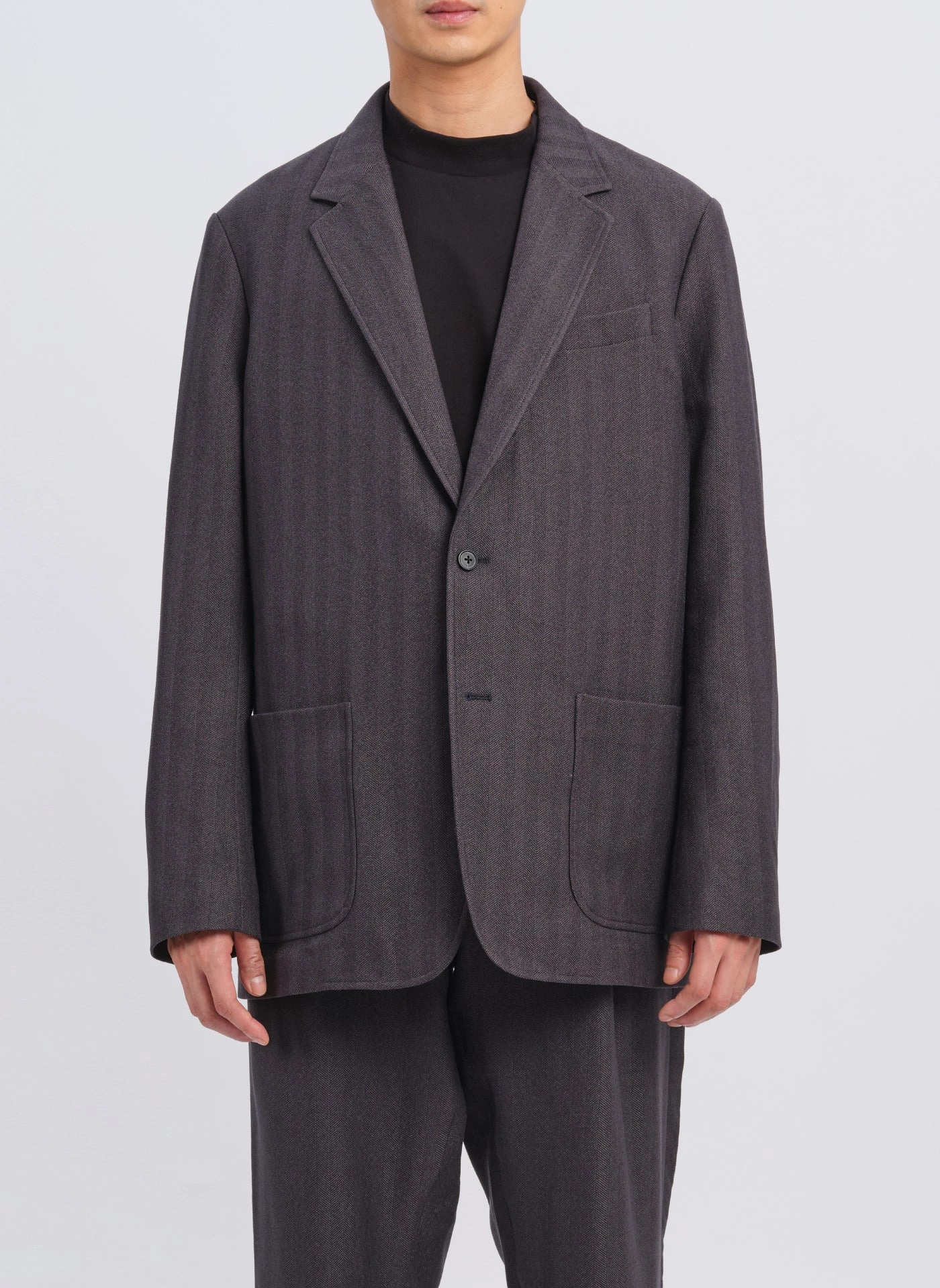 Lanatec Polyester Single Breasted Soft Blazer