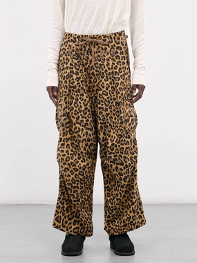 Leopard Cargo Trousers (K2409LP008-BROWN)