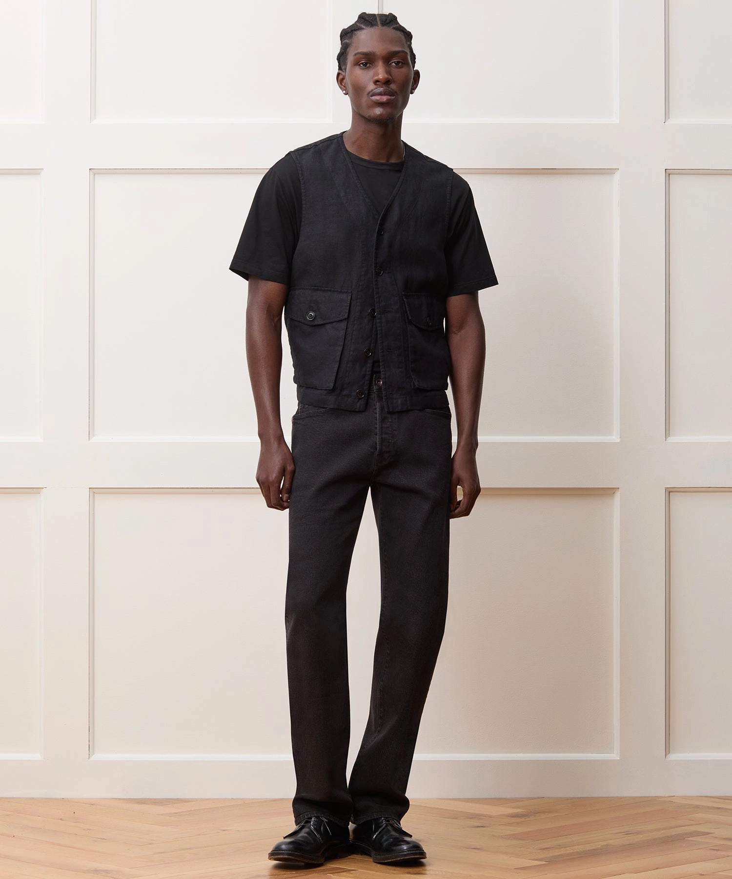 Linen Utility Vest