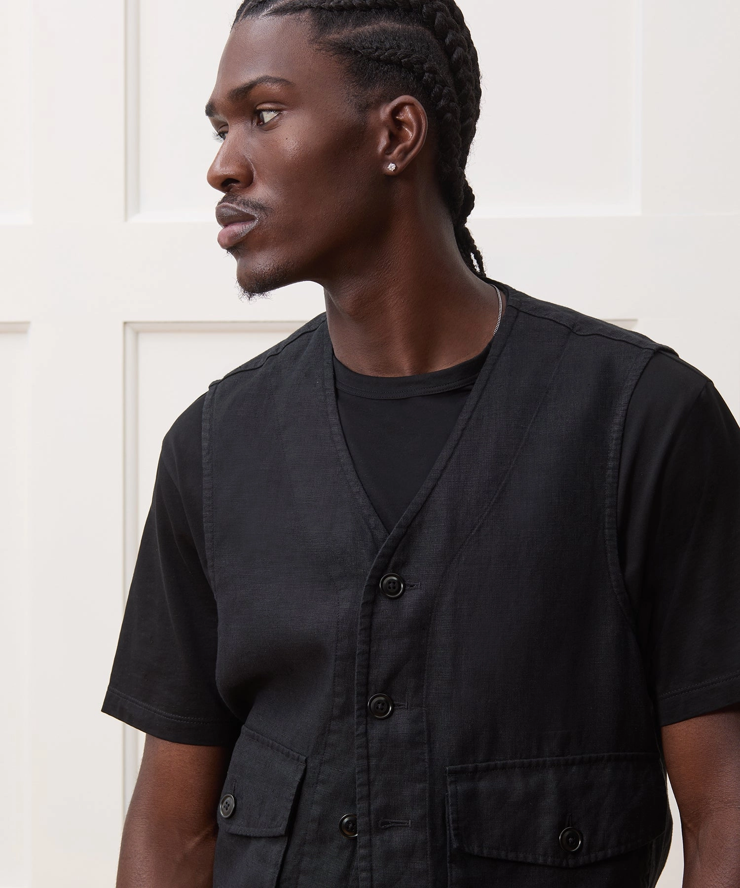 Linen Utility Vest
