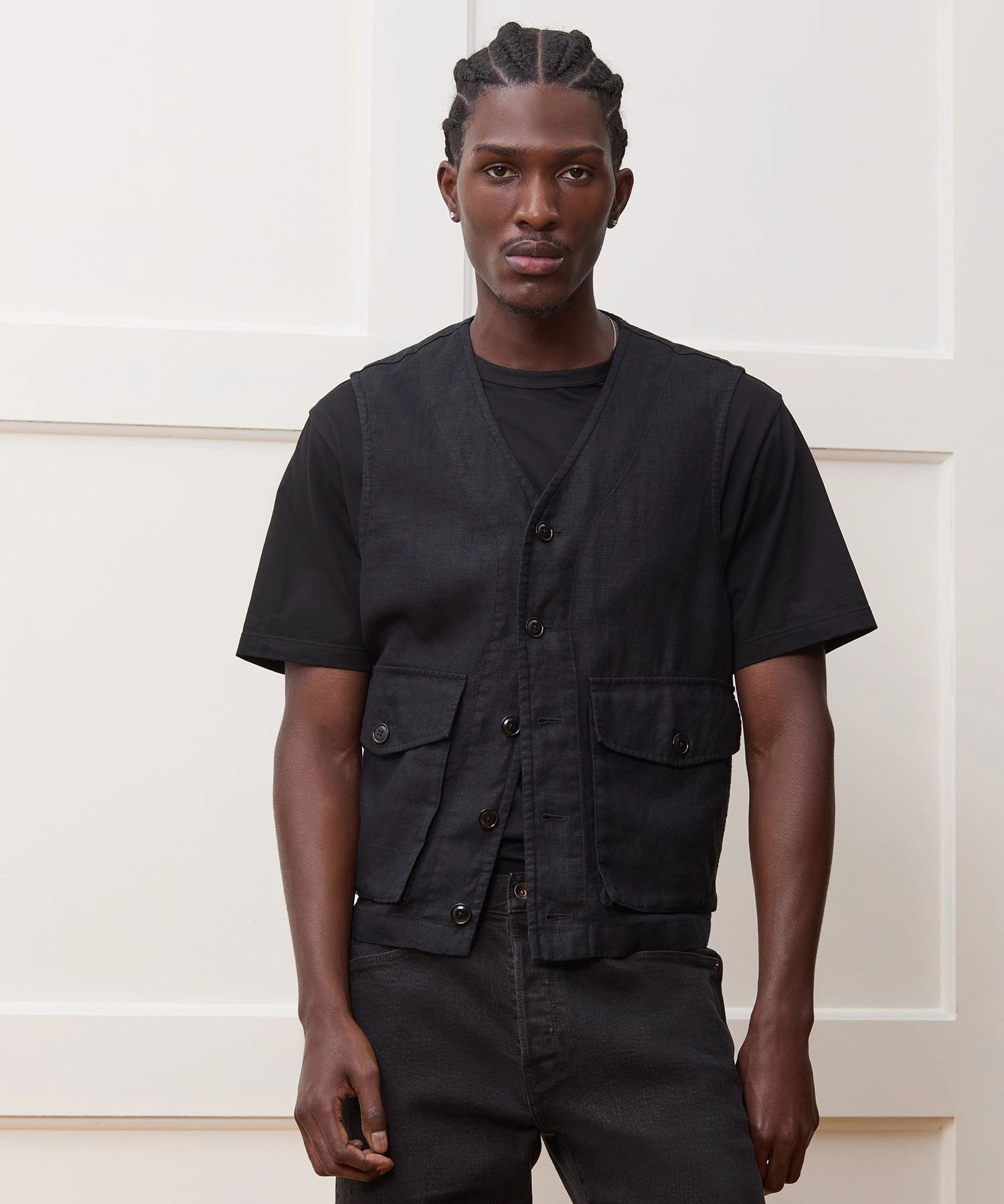 Linen Utility Vest