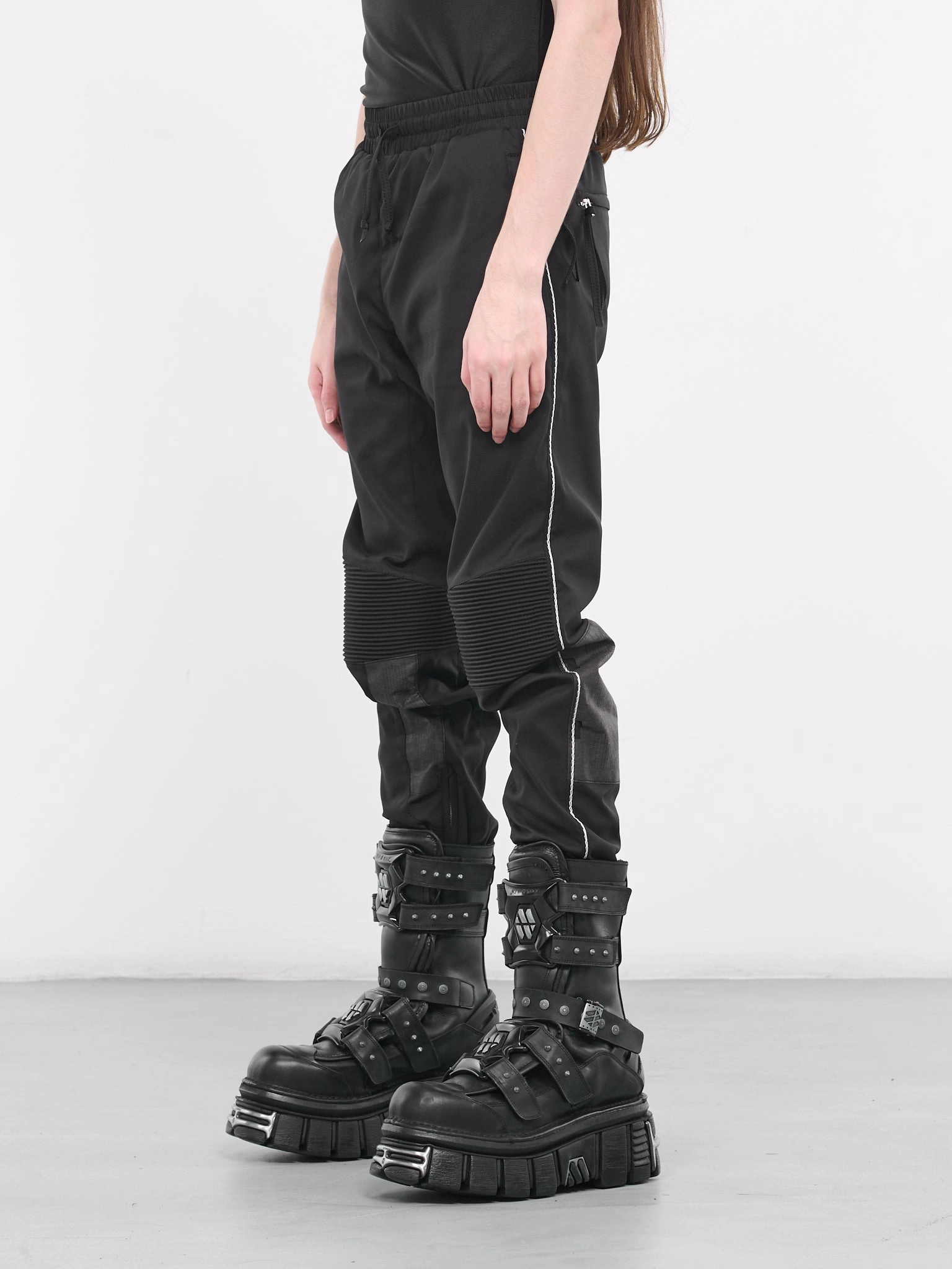 Lock Stitched Track Pants (PE-T02-BLACK)