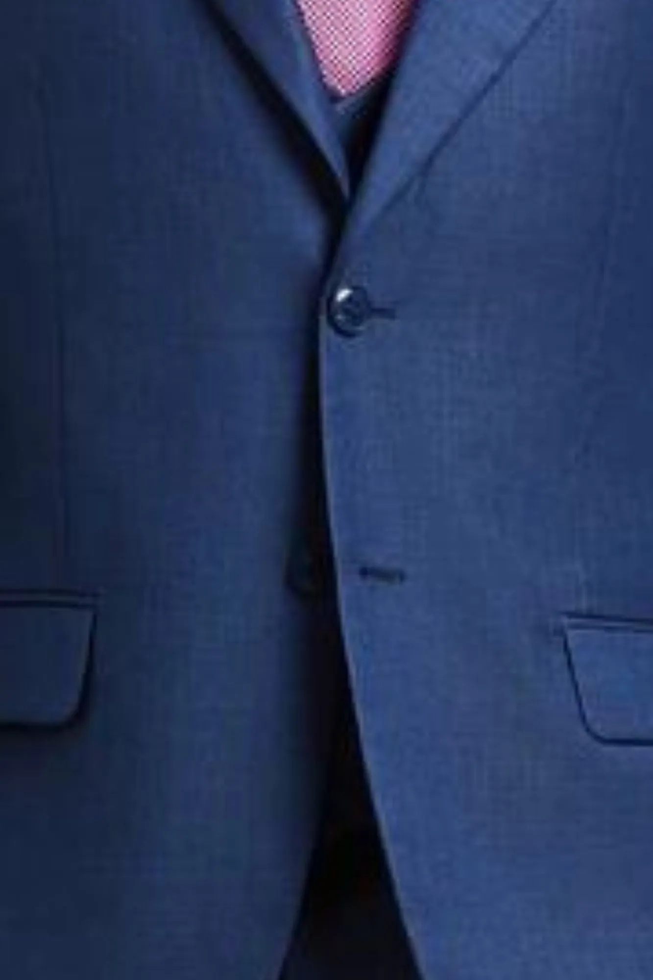 Luxelink Collection: 3 Piece Blue Solid Textured For Men