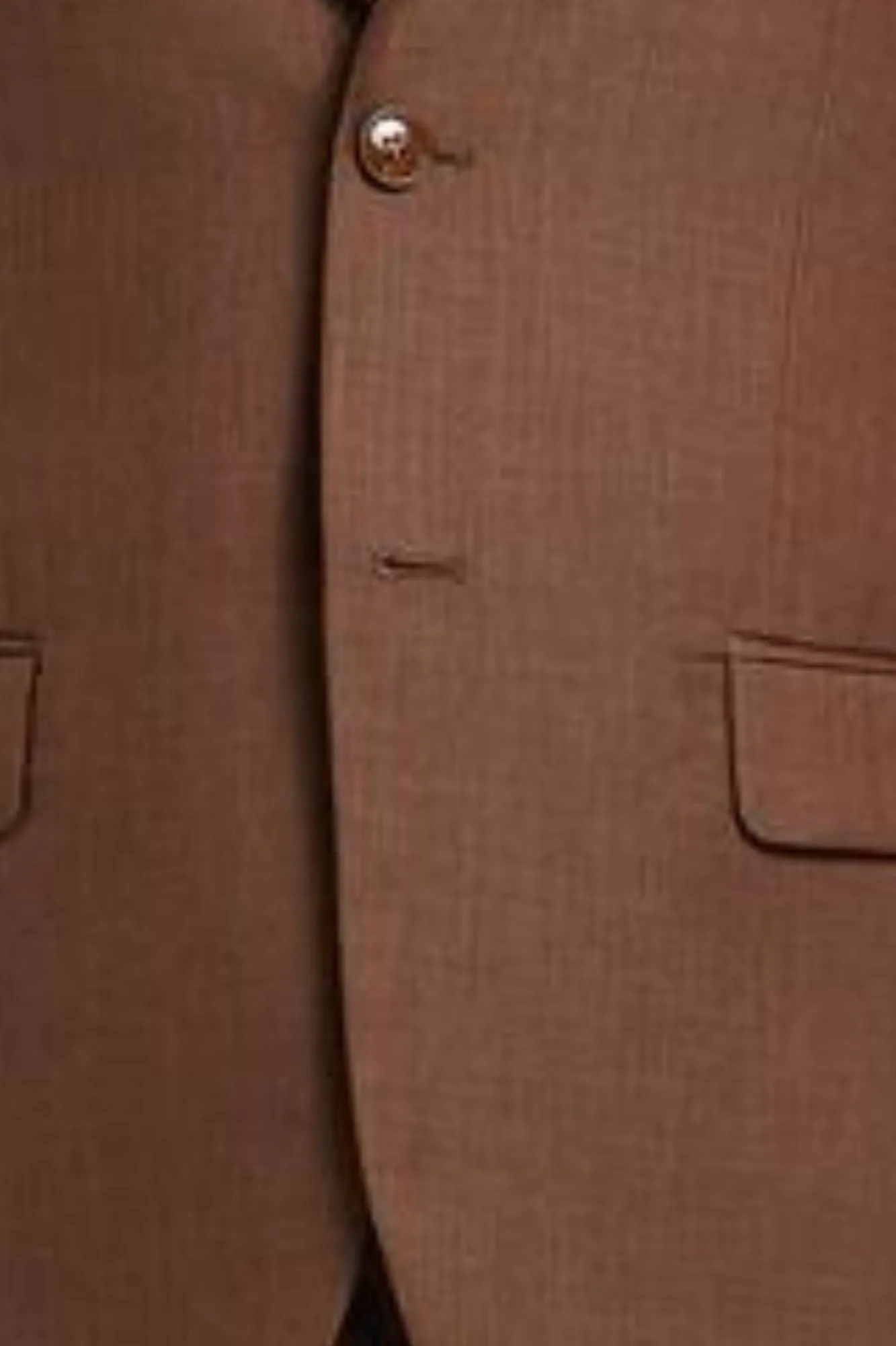 Luxelink Collection: 3 Piece Cognac Solid Textured For Men