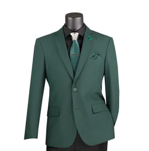 Luxelore Collection: Hunter Solid Color Single Breasted Slim Fit Blazer