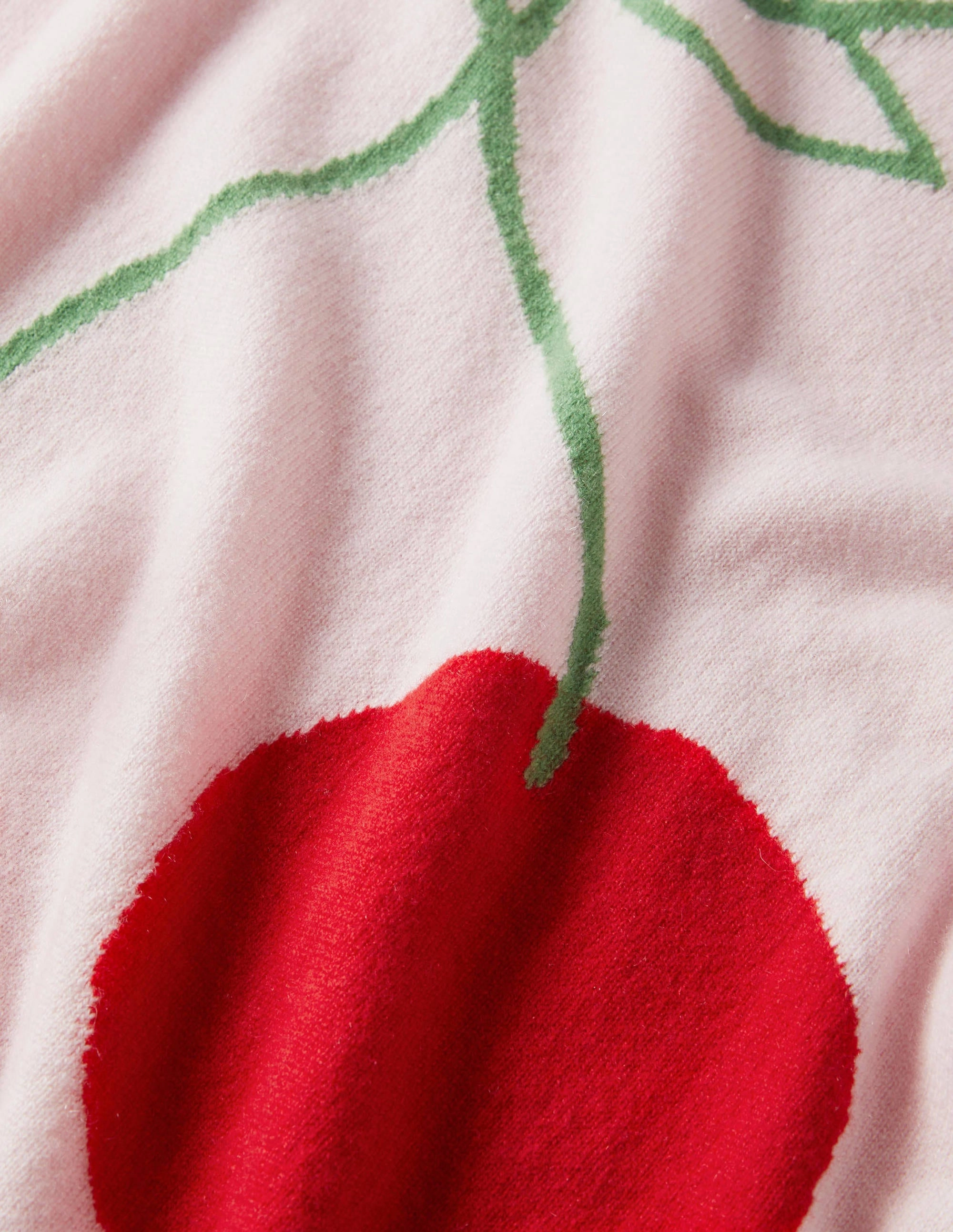Margot Cashmere Sweater-Milkshake, Cherry