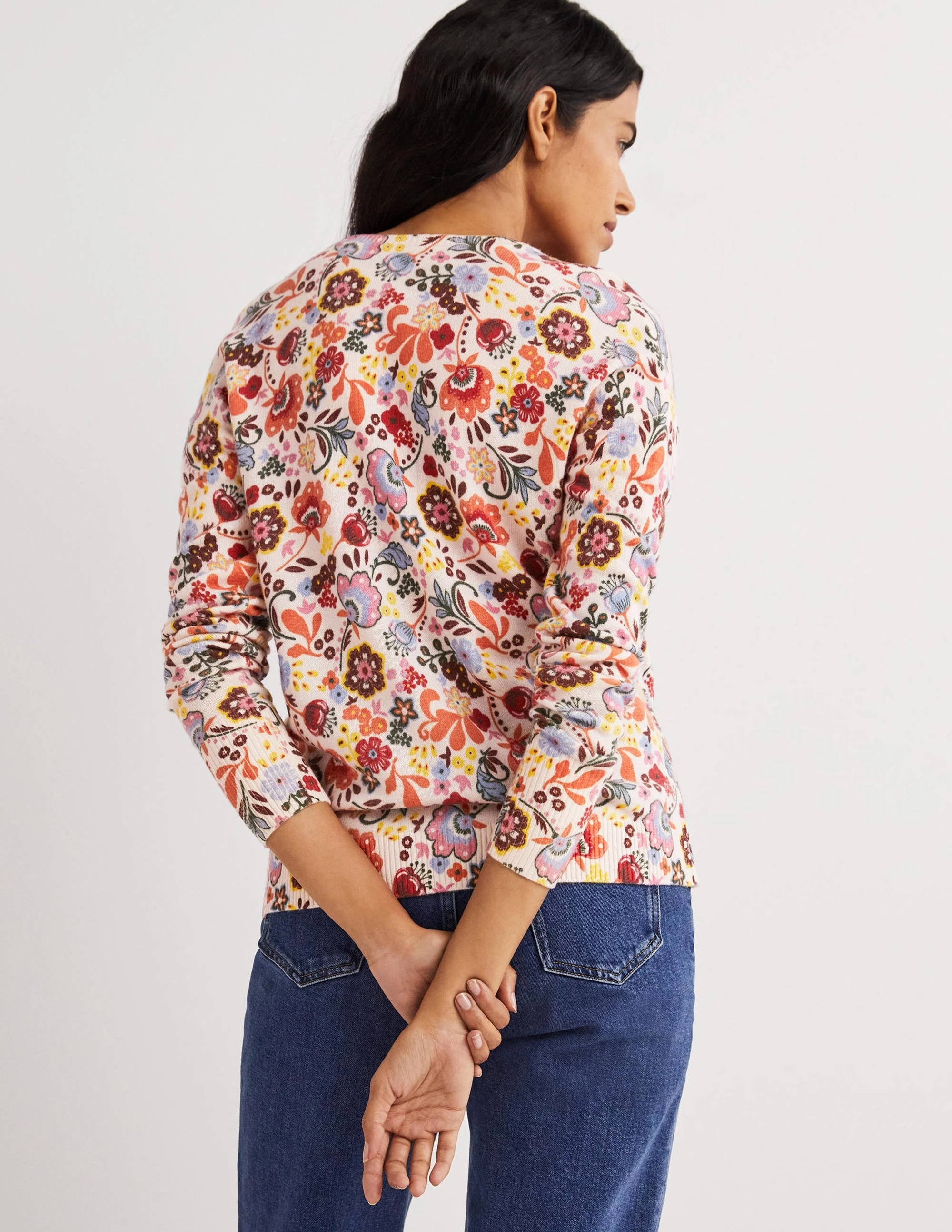 Margot Cashmere Sweater-Milkshake, Pretty Paradise